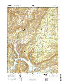 McHenry Maryland Historical topographic map, 1:24000 scale, 7.5 X 7.5 Minute, Year 2014