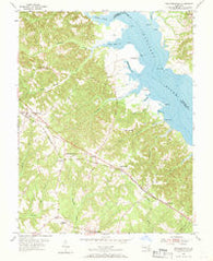 Mechanicsville Maryland Historical topographic map, 1:24000 scale, 7.5 X 7.5 Minute, Year 1953