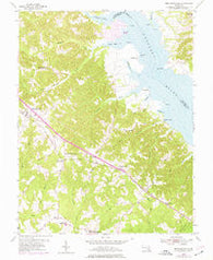 Mechanicsville Maryland Historical topographic map, 1:24000 scale, 7.5 X 7.5 Minute, Year 1953