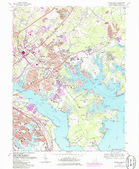 Middle River Maryland Historical topographic map, 1:24000 scale, 7.5 X 7.5 Minute, Year 1969