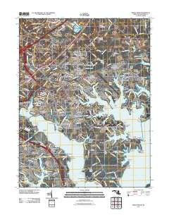 Middle River Maryland Historical topographic map, 1:24000 scale, 7.5 X 7.5 Minute, Year 2011