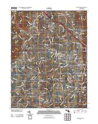 Middletown Maryland Historical topographic map, 1:24000 scale, 7.5 X 7.5 Minute, Year 2011