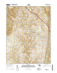 Middletown Maryland Historical topographic map, 1:24000 scale, 7.5 X 7.5 Minute, Year 2014