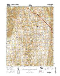 Middletown Maryland Current topographic map, 1:24000 scale, 7.5 X 7.5 Minute, Year 2016