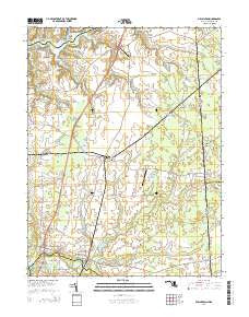 Millington Maryland Historical topographic map, 1:24000 scale, 7.5 X 7.5 Minute, Year 2014