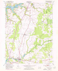 Millington Maryland Historical topographic map, 1:24000 scale, 7.5 X 7.5 Minute, Year 1953