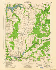 Millington Maryland Historical topographic map, 1:31680 scale, 7.5 X 7.5 Minute, Year 1944