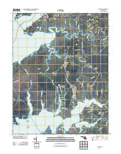 Monie Maryland Historical topographic map, 1:24000 scale, 7.5 X 7.5 Minute, Year 2011