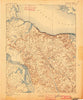 Montross Virginia Historical topographic map, 1:62500 scale, 15 X 15 Minute, Year 1895