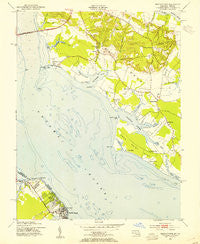 Morgantown Virginia Historical topographic map, 1:24000 scale, 7.5 X 7.5 Minute, Year 1953