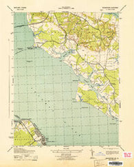 Morgantown Virginia Historical topographic map, 1:31680 scale, 7.5 X 7.5 Minute, Year 1943