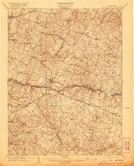Mount Airy Maryland Historical topographic map, 1:62500 scale, 15 X 15 Minute, Year 1909