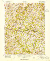 Mount Airy Maryland Historical topographic map, 1:62500 scale, 15 X 15 Minute, Year 1945