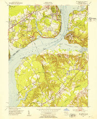 Mt Vernon Virginia Historical topographic map, 1:24000 scale, 7.5 X 7.5 Minute, Year 1951