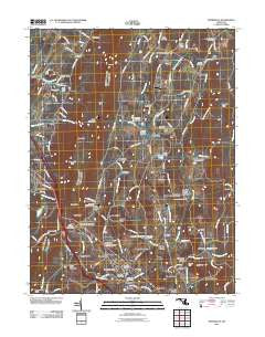 Myersville Maryland Historical topographic map, 1:24000 scale, 7.5 X 7.5 Minute, Year 2011
