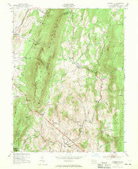 Myersville Maryland Historical topographic map, 1:24000 scale, 7.5 X 7.5 Minute, Year 1953