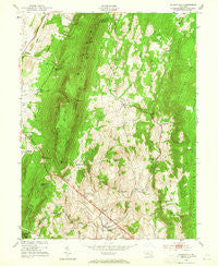 Myersville Maryland Historical topographic map, 1:24000 scale, 7.5 X 7.5 Minute, Year 1953