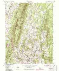 Myersville Maryland Historical topographic map, 1:24000 scale, 7.5 X 7.5 Minute, Year 1953