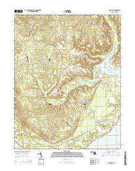 Nanjemoy Maryland Historical topographic map, 1:24000 scale, 7.5 X 7.5 Minute, Year 2014