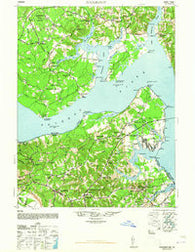 Nanjemoy Maryland Historical topographic map, 1:62500 scale, 15 X 15 Minute, Year 1948