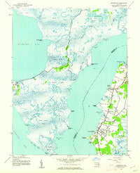 Nanticoke Maryland Historical topographic map, 1:24000 scale, 7.5 X 7.5 Minute, Year 1942