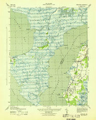 Nanticoke Maryland Historical topographic map, 1:31680 scale, 7.5 X 7.5 Minute, Year 1943