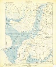 Nanticoke Maryland Historical topographic map, 1:62500 scale, 15 X 15 Minute, Year 1903