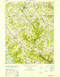 New Freedom Pennsylvania Historical topographic map, 1:24000 scale, 7.5 X 7.5 Minute, Year 1953