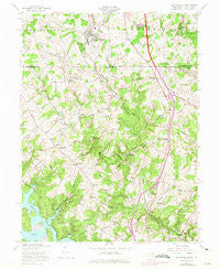 New Freedom Pennsylvania Historical topographic map, 1:24000 scale, 7.5 X 7.5 Minute, Year 1958
