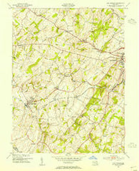 New Windsor Maryland Historical topographic map, 1:24000 scale, 7.5 X 7.5 Minute, Year 1953