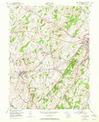 New Windsor Maryland Historical topographic map, 1:24000 scale, 7.5 X 7.5 Minute, Year 1953