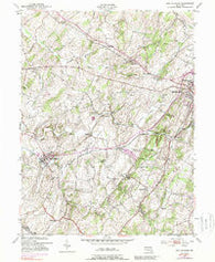 New Windsor Maryland Historical topographic map, 1:24000 scale, 7.5 X 7.5 Minute, Year 1953