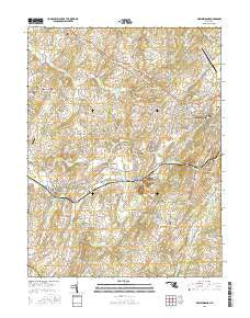 New Windsor Maryland Current topographic map, 1:24000 scale, 7.5 X 7.5 Minute, Year 2016