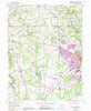 Newark West Delaware Historical topographic map, 1:24000 scale, 7.5 X 7.5 Minute, Year 1953