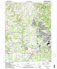 Newark West Delaware Historical topographic map, 1:24000 scale, 7.5 X 7.5 Minute, Year 1992
