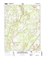 Ninepin Branch Maryland Historical topographic map, 1:24000 scale, 7.5 X 7.5 Minute, Year 2014
