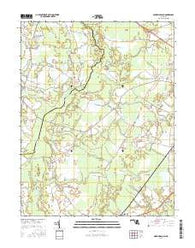 Ninepin Branch Maryland Current topographic map, 1:24000 scale, 7.5 X 7.5 Minute, Year 2016