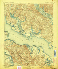 Nomini Virginia Historical topographic map, 1:125000 scale, 30 X 30 Minute, Year 1898