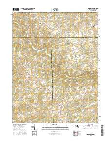 Norrisville Maryland Current topographic map, 1:24000 scale, 7.5 X 7.5 Minute, Year 2016
