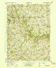 Norrisville Maryland Historical topographic map, 1:31680 scale, 7.5 X 7.5 Minute, Year 1944