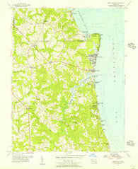 North Beach Maryland Historical topographic map, 1:24000 scale, 7.5 X 7.5 Minute, Year 1953