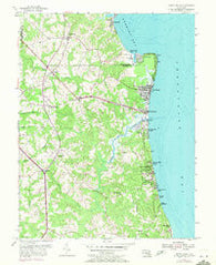 North Beach Maryland Historical topographic map, 1:24000 scale, 7.5 X 7.5 Minute, Year 1953