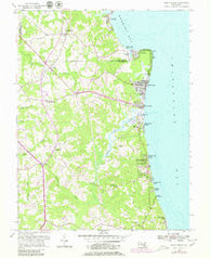 North Beach Maryland Historical topographic map, 1:24000 scale, 7.5 X 7.5 Minute, Year 1953