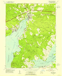 North East Maryland Historical topographic map, 1:24000 scale, 7.5 X 7.5 Minute, Year 1953