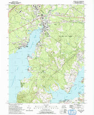 North East Maryland Historical topographic map, 1:24000 scale, 7.5 X 7.5 Minute, Year 1992