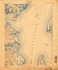 North Point Maryland Historical topographic map, 1:62500 scale, 15 X 15 Minute, Year 1904