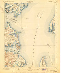 North Point Maryland Historical topographic map, 1:62500 scale, 15 X 15 Minute, Year 1904