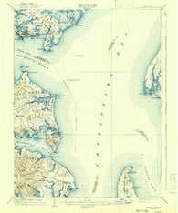 North Point Maryland Historical topographic map, 1:62500 scale, 15 X 15 Minute, Year 1904