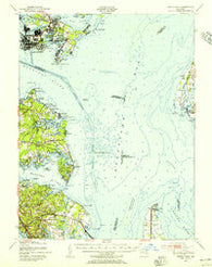 North Point Maryland Historical topographic map, 1:62500 scale, 15 X 15 Minute, Year 1947