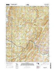 Oakland Maryland Historical topographic map, 1:24000 scale, 7.5 X 7.5 Minute, Year 2014